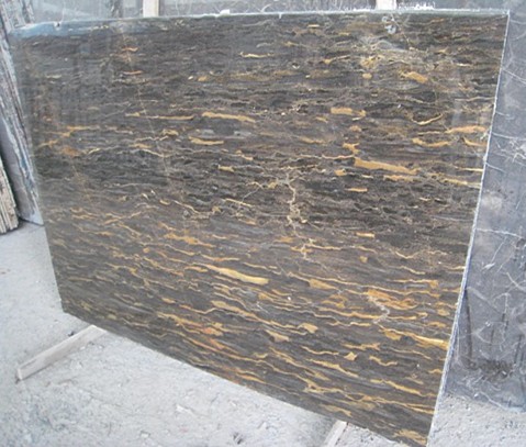 golden portoro marble slabs